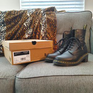 Dr. Martens Clemency Smooth Leather Heeled Boots